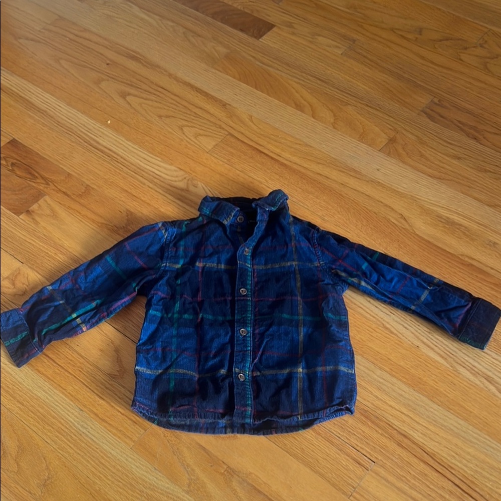 Plaid Button-Up Shirt